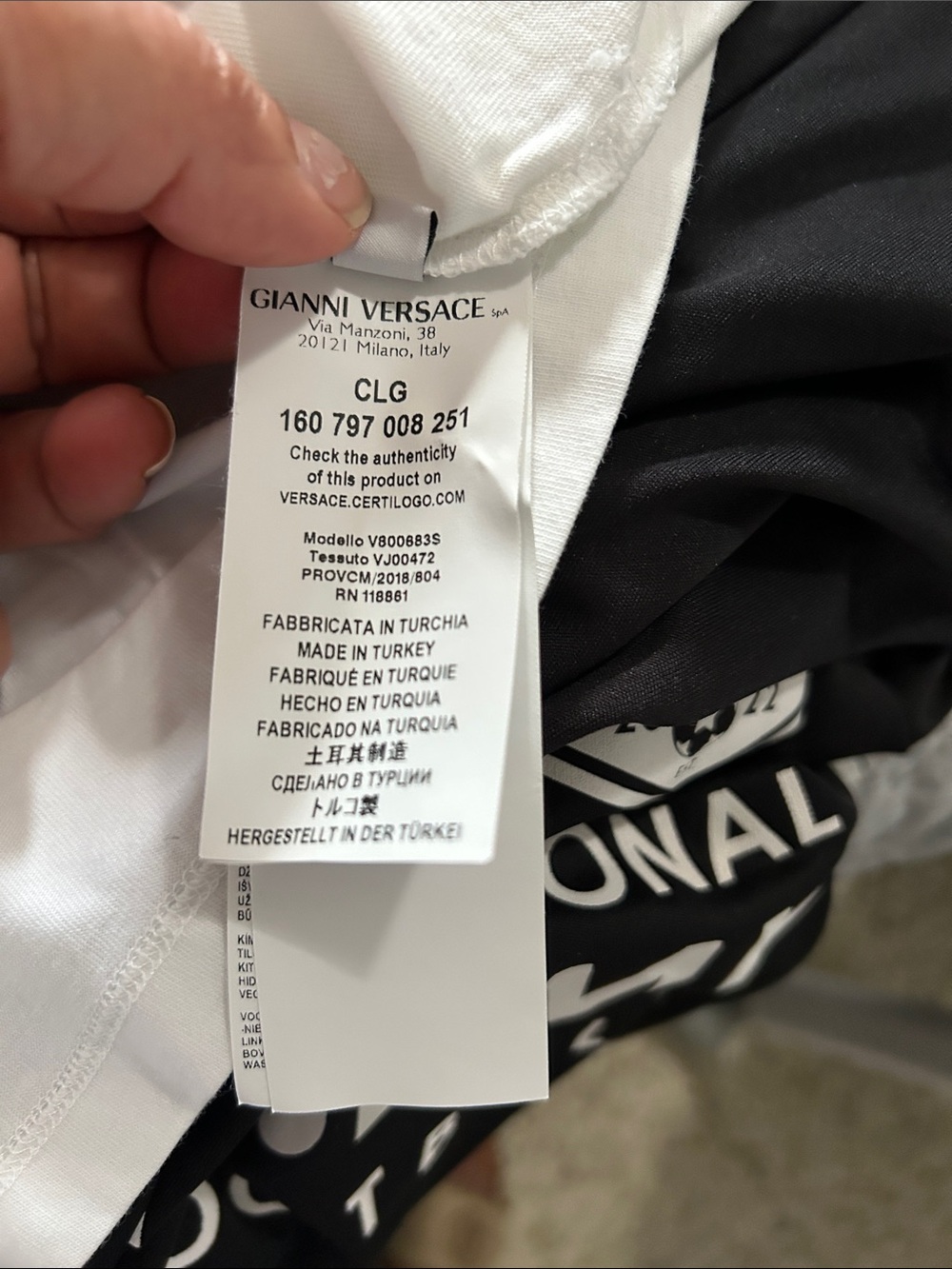 Versace Collection White Graphic Medusa Crewneck Tee - Picture 7 of 10